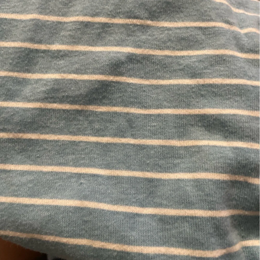 Gerber Blue and White long sleeve  Sleep shirt Soft Cotton size 0-6M